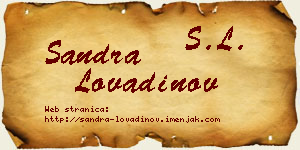 Sandra Lovadinov vizit kartica
